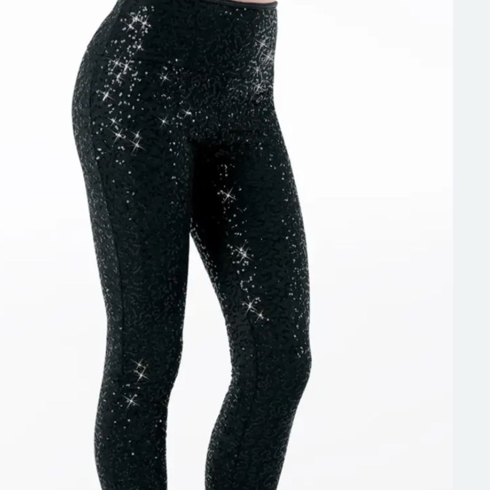 Wish Collection Black Sequin Legging Large